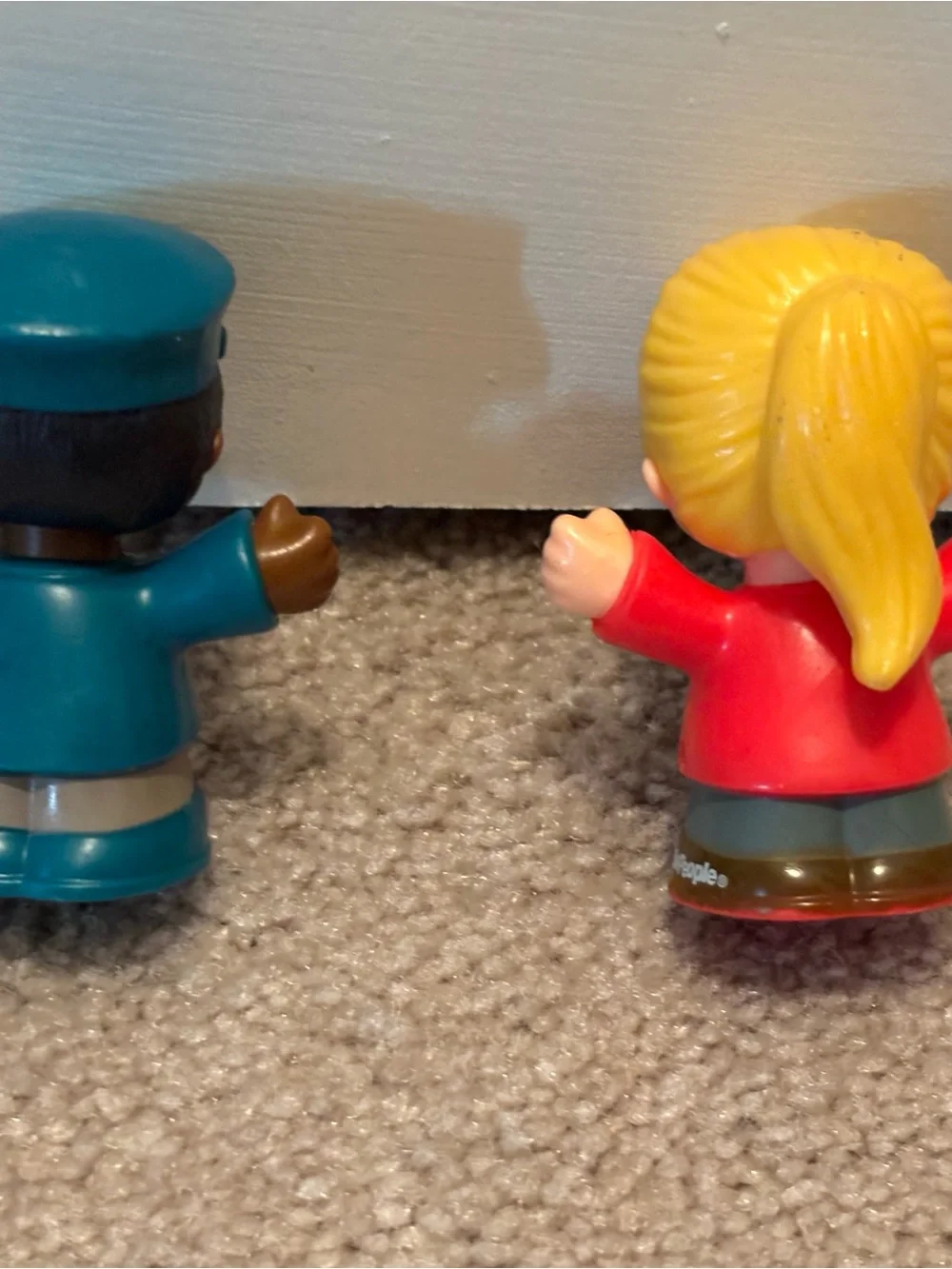 Fisher-Price Little People ABC Animal Train Engineer Blonde Girl Figure